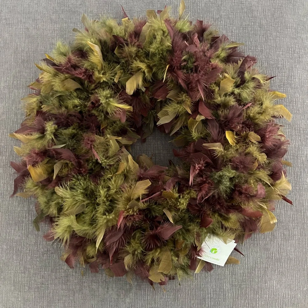 Angel Wreaths Feather Wreath Festive NWT